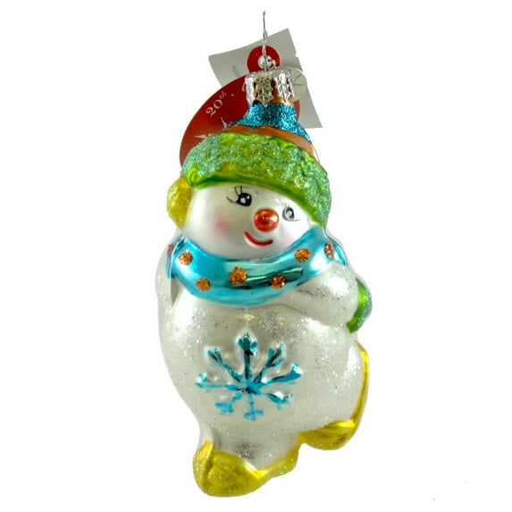 Christopher Radko You're My Chill Blown Glass Ornament Snowman Christmas