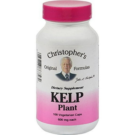 Dr. Christopher's Kelp Plant - 600 mg - 100 Vegetarian Capsules