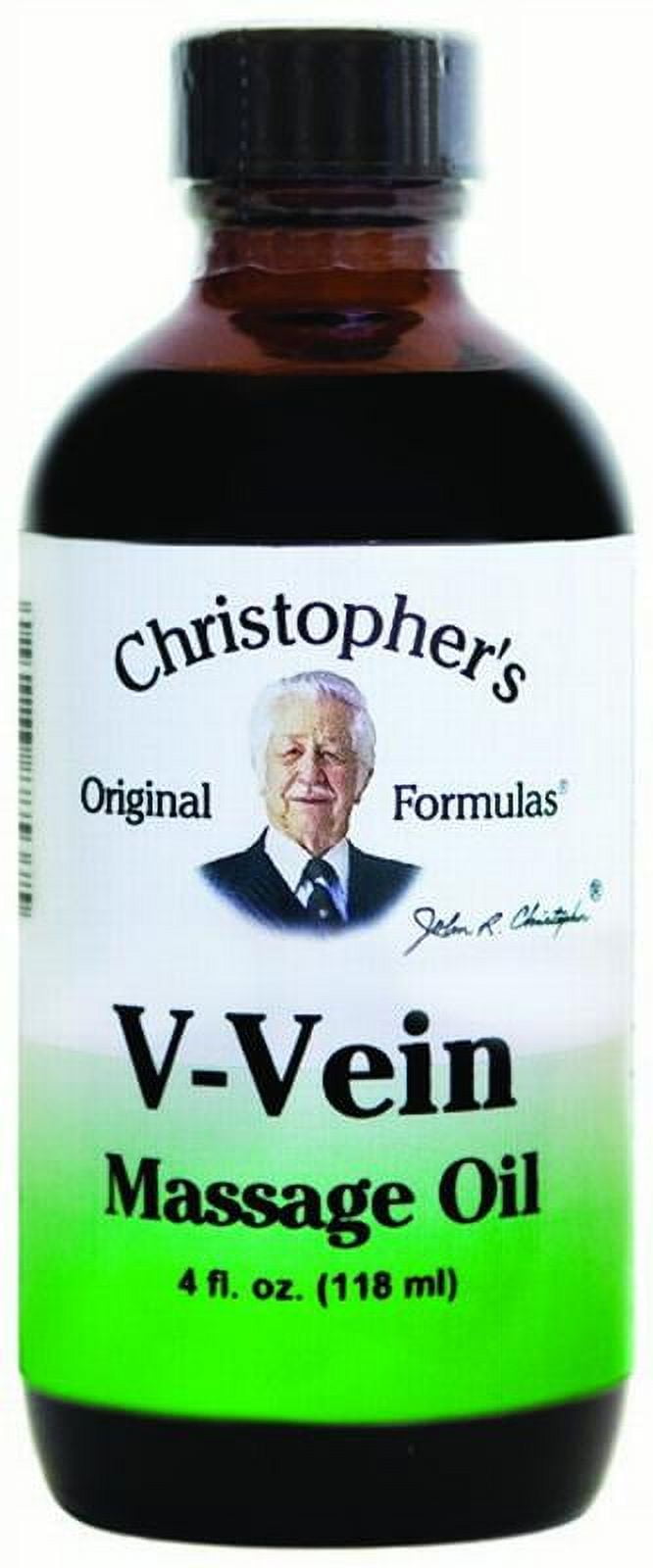 Christopher's Original Formulas V-Vein Massage Oil, 4 Oz