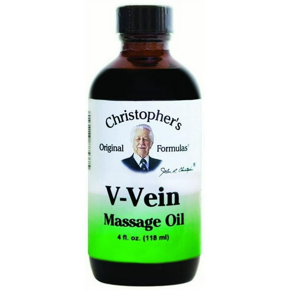 Christopher's Original Formulas V-Vein Massage Oil, 4 Oz