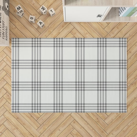 Christopher's Plaid Ivory Kids Play Mat