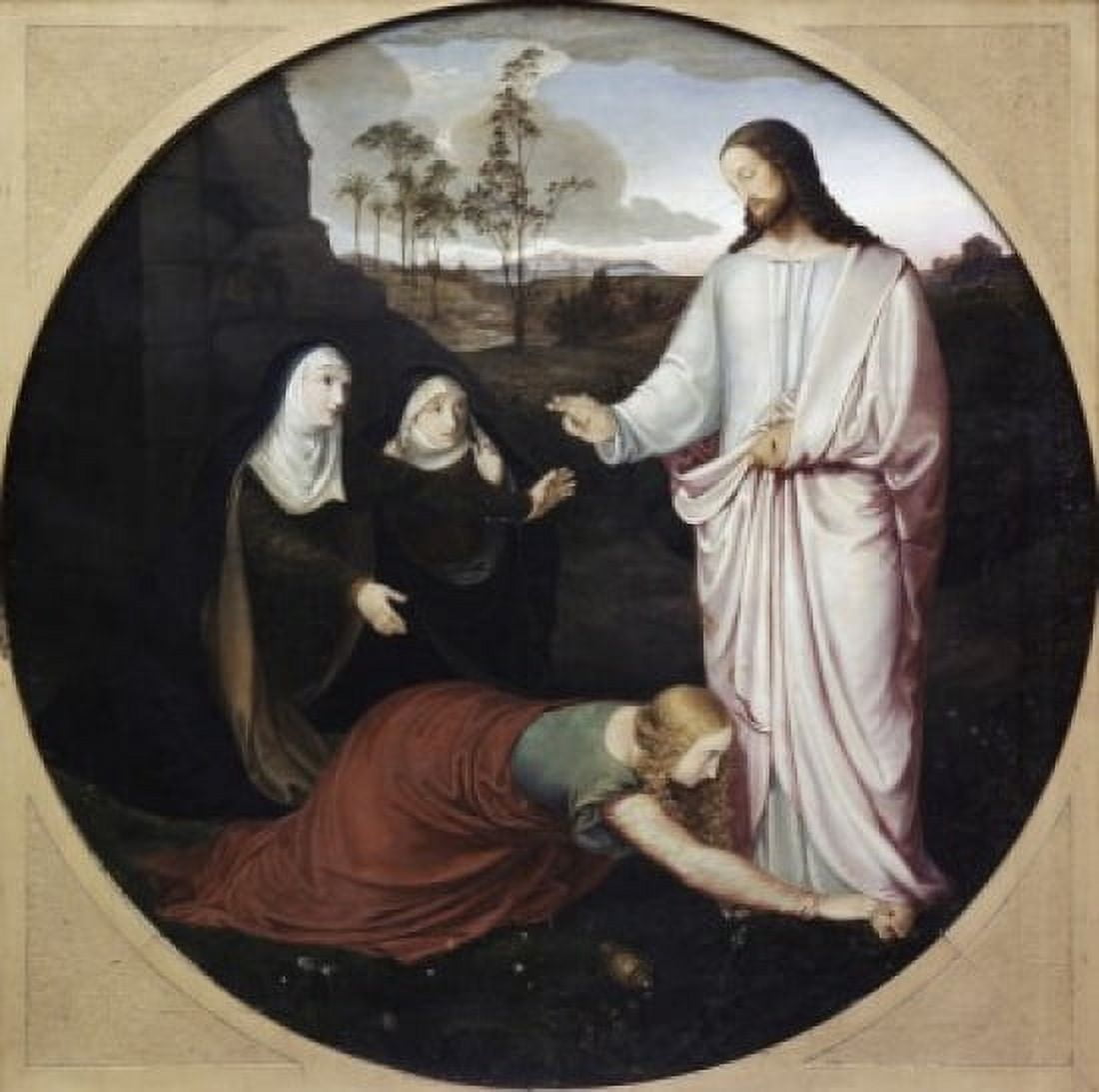 Christs Appearance Before the Three Marys Erwin Speckter (1806-1835 German) Oil on canvas Kunsthalle Hamburg Germany Canvas Art - Erwin Speckter (18 x 24)