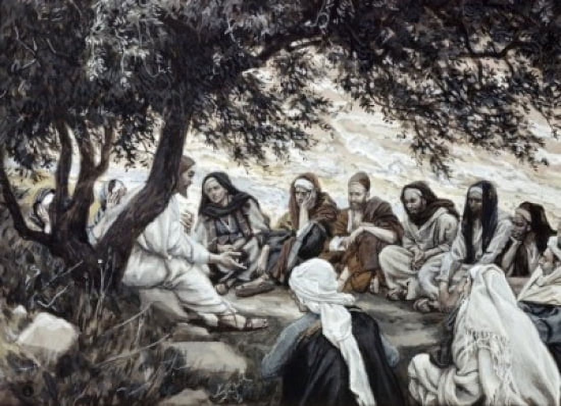 Christs Exhortation to the Twelve Apostles James Tissot (1836-1902French) Canvas Art - James Tissot (24 x 36)