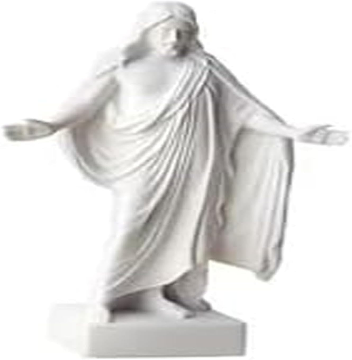 Christus Statue White Cultured Marble Handmade Mormon LDS CTR (9