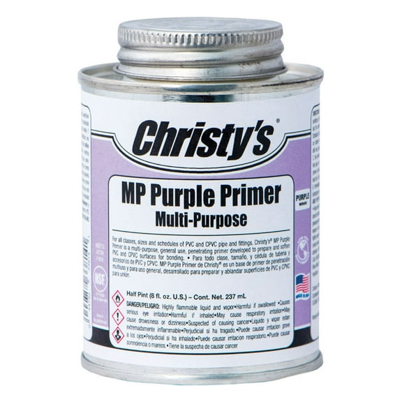 Christy s 4614210 CPVC & PVC 8 oz Primer & Cement Purple