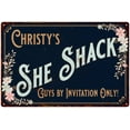 thumbnail image 1 of Christy's SHE SHACK Sign Metal Wall Decor 16 x 24 Matte Finish Metal 116240060263, 1 of 1
