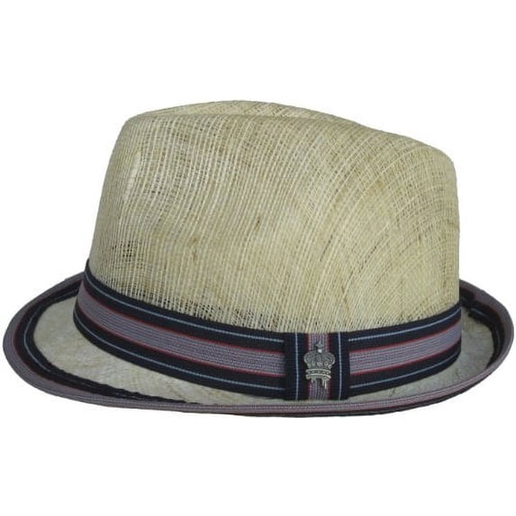 Christys Crown "Havemeyer" Sinamay Fedora Stingy Brim