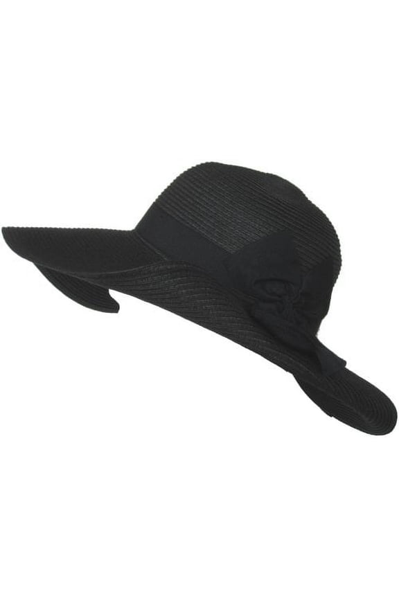 Christys Crown "Mirabeau" Floppy Sun Hat (Black)