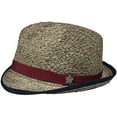 thumbnail image 1 of Christys Crown Raffia Snap Brim Fedora (Grey, S/M), 1 of 3