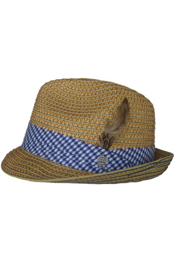 Christys Crown "Sapphire" Paper Braid Fedora (Medium / Large)