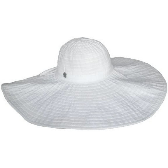 Christys Crown "Surfside" Ribbon Sun Hat (White)