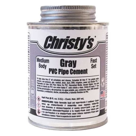 Christys Pipe Cement,Gray,8 oz. RH-MGLV-HP-24