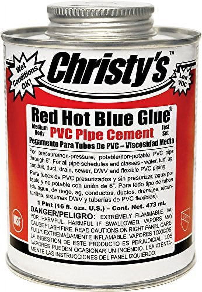 Christy's Red Hot Blue Glue Low VOC - 16 Oz — Residential Use, Standard Application