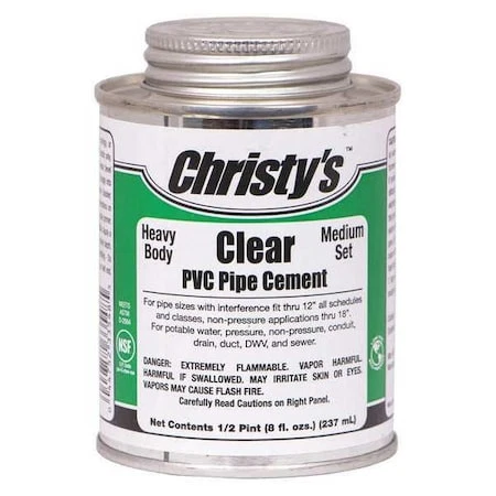 Christys Rh-Hclv-Hp-24 Pipe Cement,Clear,8 Oz.