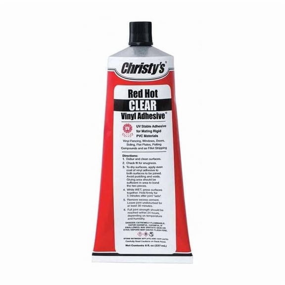 Christys Vinyl/PVC Adhesive Tube, Clear RH-F-C-8-8