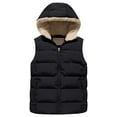 thumbnail image 1 of Chrisuno Child Kids Winter Warm Vest Weatherproof Jackets Hooded Outwear With Soft Hoodies Black 10-12, 1 of 5
