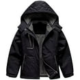 thumbnail image 1 of Chrisuno Girl's Fleece Winter Coat Insulated Hooded Mountain Outwear Black 4-5, 1 of 5