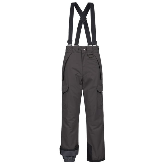 Chrisuno Men Snow Bib Pants Waterproof Insulated Adjustable Suspender Grey 2XL