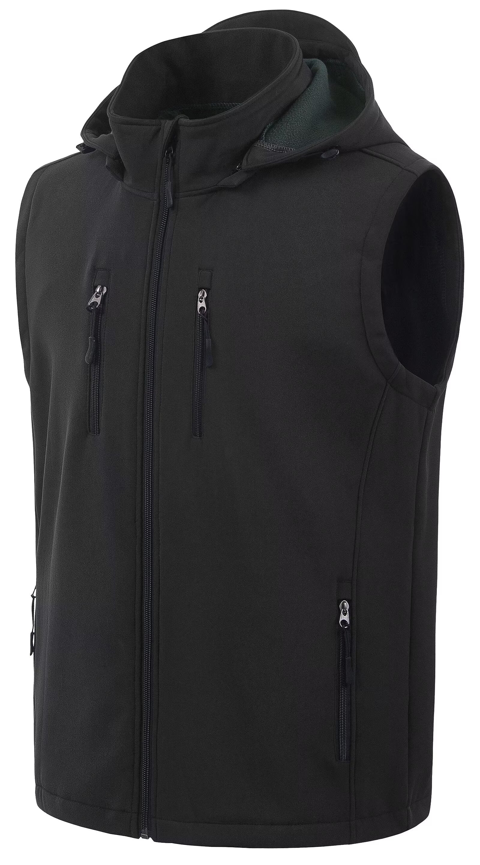 Chrisuno Men's Lightweight Softshell Vest Windproof Sleeveless Jacket ...