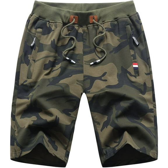 Chrisuno Men's Performance Comfort Waist Flat Front Short Camouflage 8XL