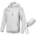 thumbnail image 1 of Chrisuno Men's Skin Coat High Visibility Cycling Jacket Upf50+ Windproof Lightweight Bicycle Windcheater Grey S, 1 of 5