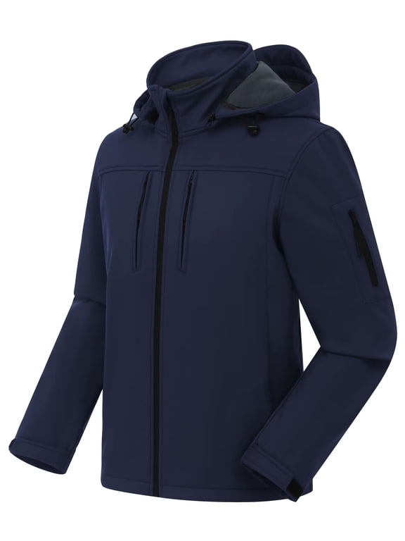 Men's Special Ops Military Soft Shell Insulated Winter Jacket Coat Navy M