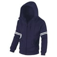 thumbnail image 1 of Chrisuno Mens Lightweight Full Zip Sweat Sweatshirt Outerwear Slim Fit Hoodies Jackets For Youth Boys Navy XS, 1 of 5