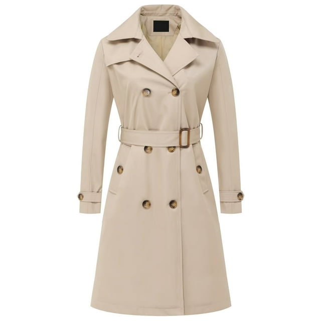 Chrisuno Mid Length Spring Coats for Women Abrigos Para Mujer Elegantes ...