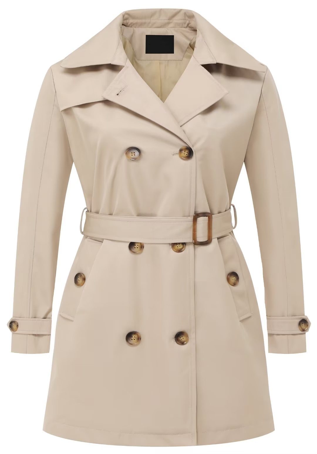 Chrisuno Plus Size Coat for Women Womens Trench Coats Mid Length Dress