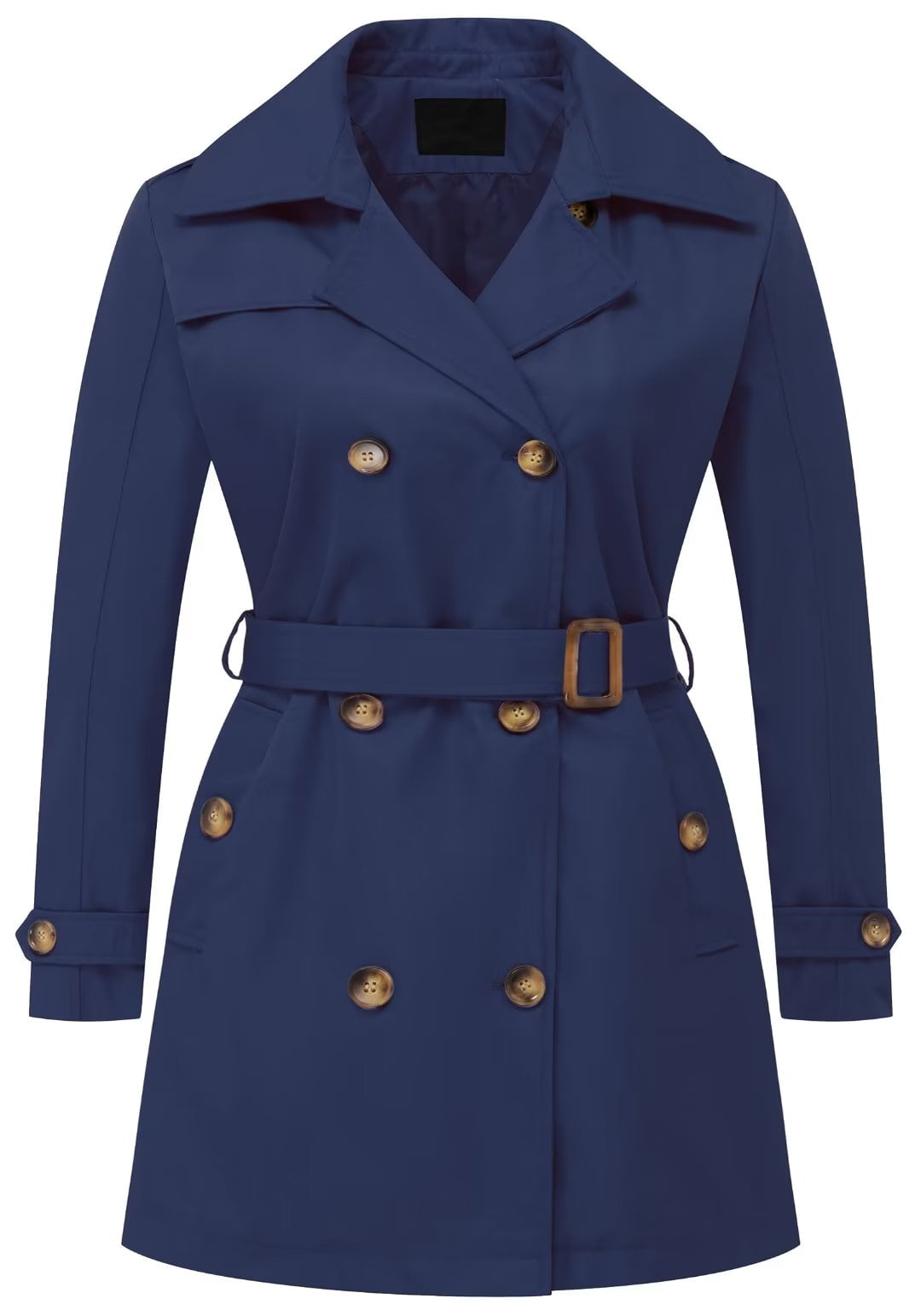 コート PAROSH Women Coats D431524 WUNDER012 Blue Chrisuno-Plus-Trench-Coat-Size