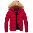 thumbnail image 1 of Chrisuno Winter Coats for Men Chamarras Para Hombres Frio Men's Puffer Jacket Waterproof Parka Warm Thicken Ski Coat Red XL, 1 of 5