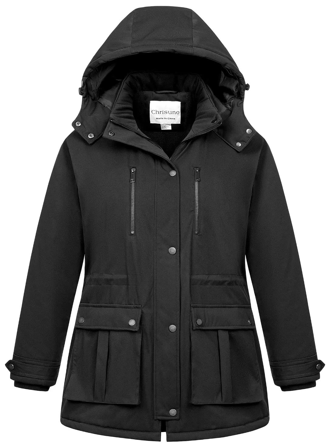 Chrisuno Winter Coats for Women Plus Size Parka Jacket Women's Long