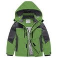 thumbnail image 1 of Chrisuno Winter Jackets for Boys Fleece Lined Snow Snowboarding Jacket Green 6/7, 1 of 5