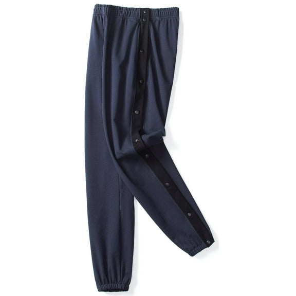 Chrisuno Women's Sweatpants Tear Away Pants Relaxed-Fit Jogger Sweat Pants Workout Joggers Lounge Pants Navy Blue M