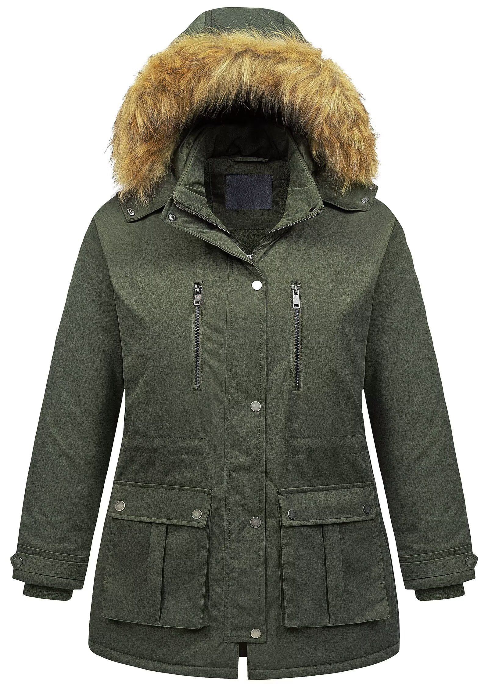 Autumn and Winter Hooded Coat Mid-length Plus Size Loose Windbreaker main image 1