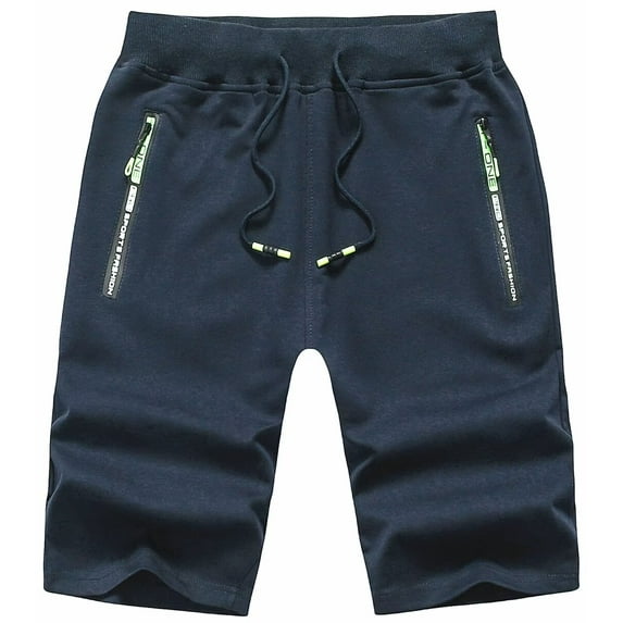 Chrisuno Workshop Short Pants Shorts for Men Summer Stretch Beach Navy Blue 6X-Large