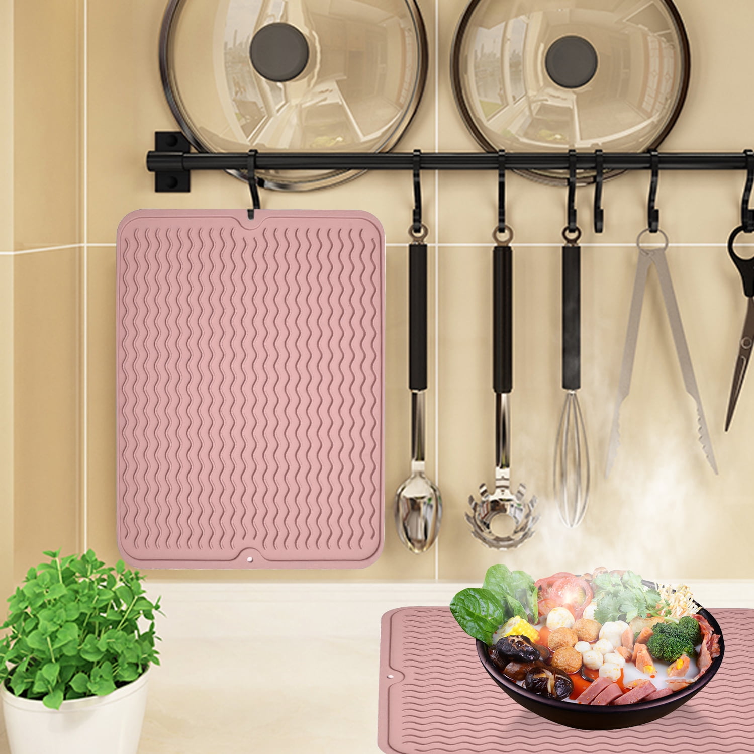 Kitchen Draining Mat in Silicone by CKS Zeal - Vibrant Home