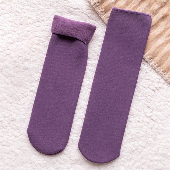 Chroia Women's 2-Pair Winter Socks - Ultra Soft Velvet Slim Thermal Cozy Socks