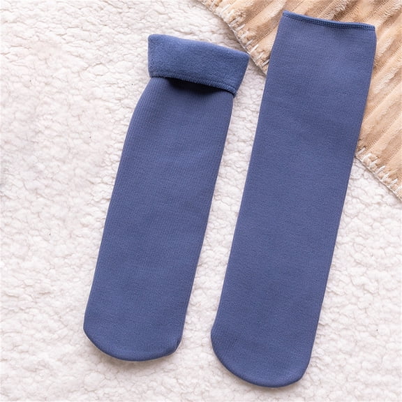 Chroia Women's Close-Fitting Thermal Socks - Winter Double Velvet Thickened Soft Snow Socks