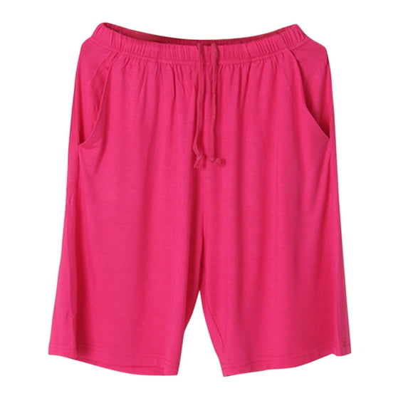 Chroia Women's Comfy Modal Shorts, Elastic Waist Loose Lounge Pants, Summer Casual Pajama Bottoms