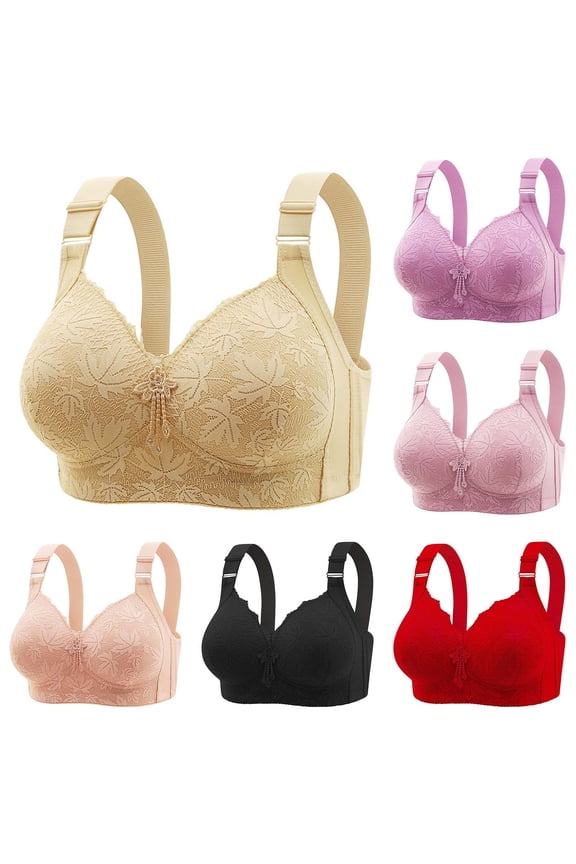 Women's Full Coverage Minimizer Bra - Non Padded, Wire-Free, Plus Size Comfort