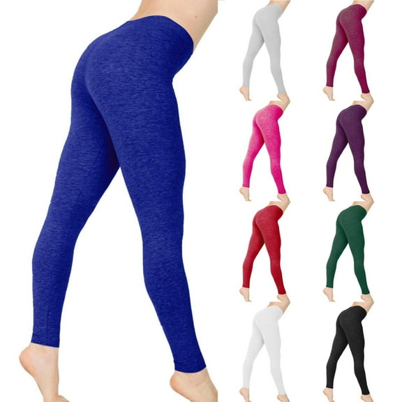 Chroia Women's Solid Seamless High Waisted Tummy Control Scrunch Butt Lifting Workout Leggings for Gym Yoga