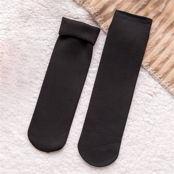 Chroia Women's Thickened Soft Socks - Winter Double Velvet Close-Fitting Thermal Snow Socks