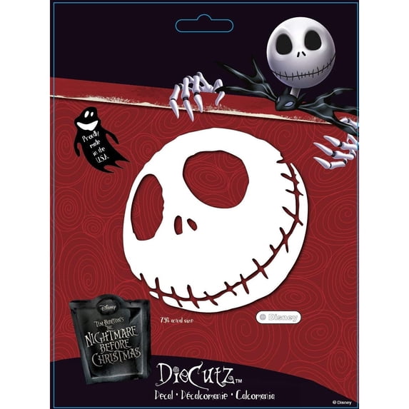Chroma 1 piece Nightmare Before Christmas Jack Skellington Die Cutz Decal for Car Truck Window Bumper Sticker NBC