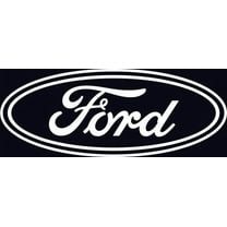 Chroma 3620 Ford Die Cutz - White Decal 2 pcs 5" x2"