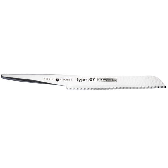 Chroma 8 1/2" Bread Knife Hammered Finish Kitcen cutlery, Multicolor