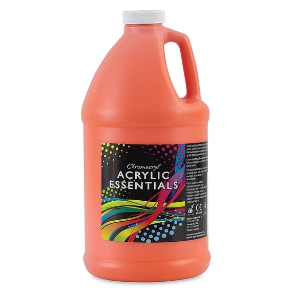 Chromacryl Acrylic Essentials - Orange, Half Gallon