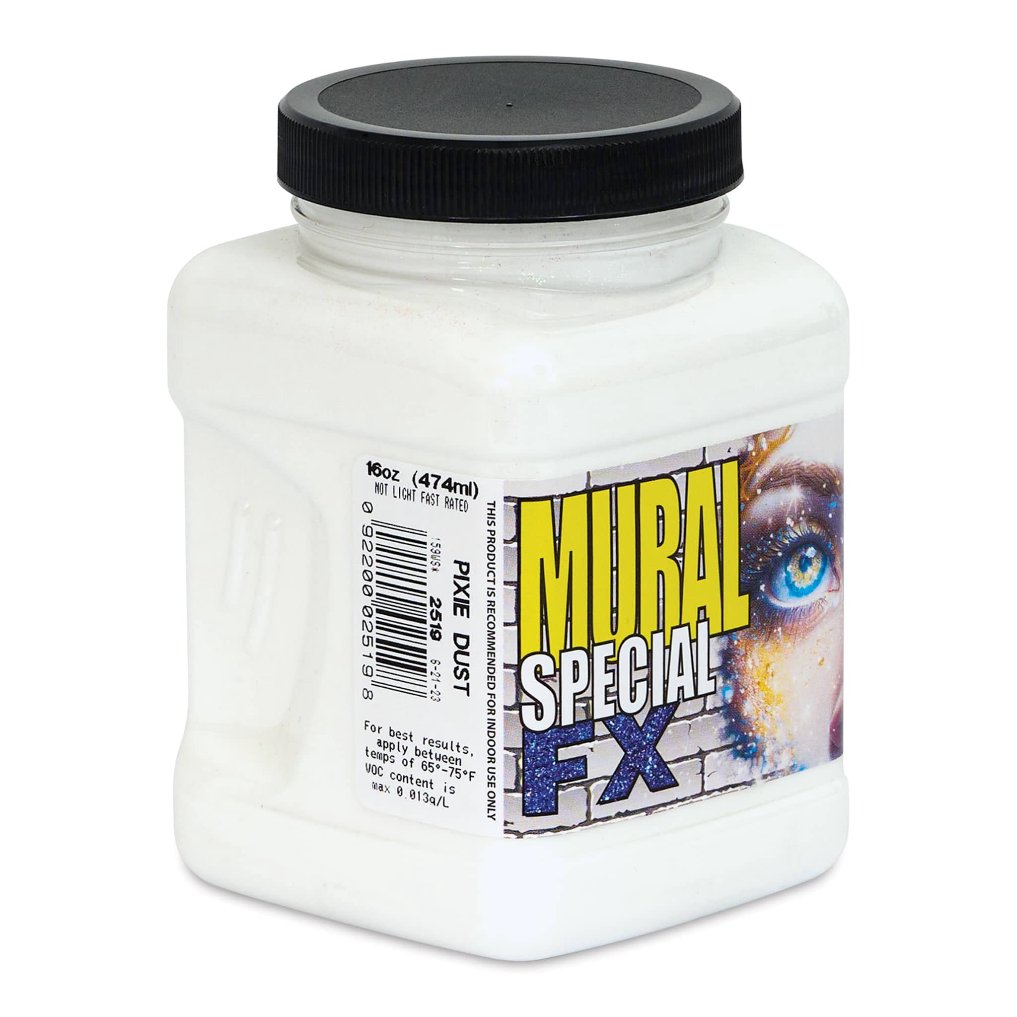 Chroma Acrylic Mural Paint - Pixie Dust, 16 oz Jar