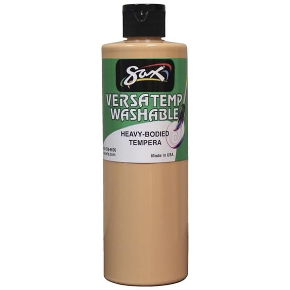 Chroma Acrylics 1592664 Sax Washable Versatemp Heavy Bodied Tempera Paint, Peach, 1 Pint