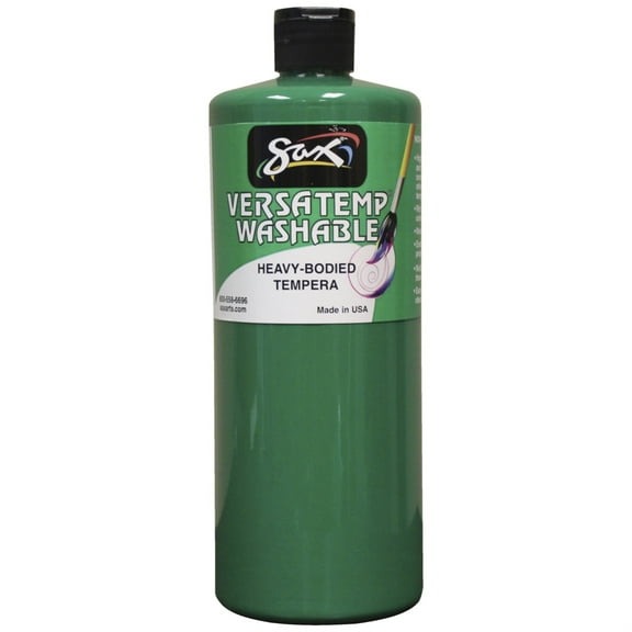 Chroma Acrylics 1592673 Sax Versatemp Washable Heavy Bodied Tempera Paint, Green